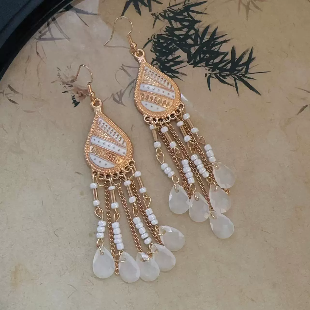 Ethnic earrings, boho style, high-end, ethnic style