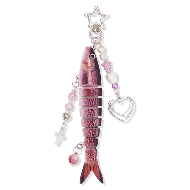 Cute and Realistic Fish-Shaped Keychain Y2K Aesthetic Decorative Keychain Accessories Suitable for Backpack Pendants Gifts Fishing