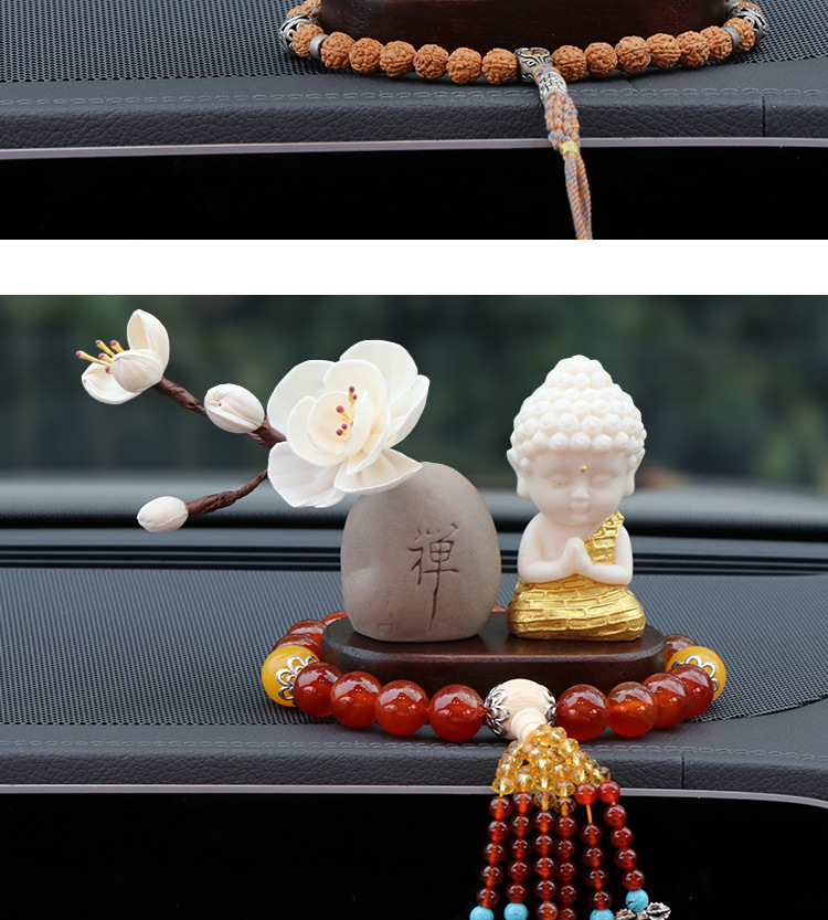 New Lotus Gold Body Car Ornaments Car Console Decoration New Lotus Gold Body Buddha Creative Car Interior