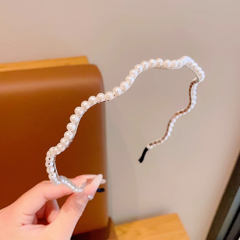 Super Hada niña princesa tocado horquilla de alto sentido de los niños perla diadema niña Mori Hada belleza no apretado pelo paquete