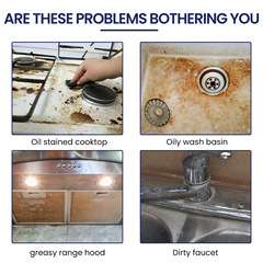 Jue-Fish 廚房清潔粉 重油污去污粉抽油煙機灶台水龍頭油污垢潔淨