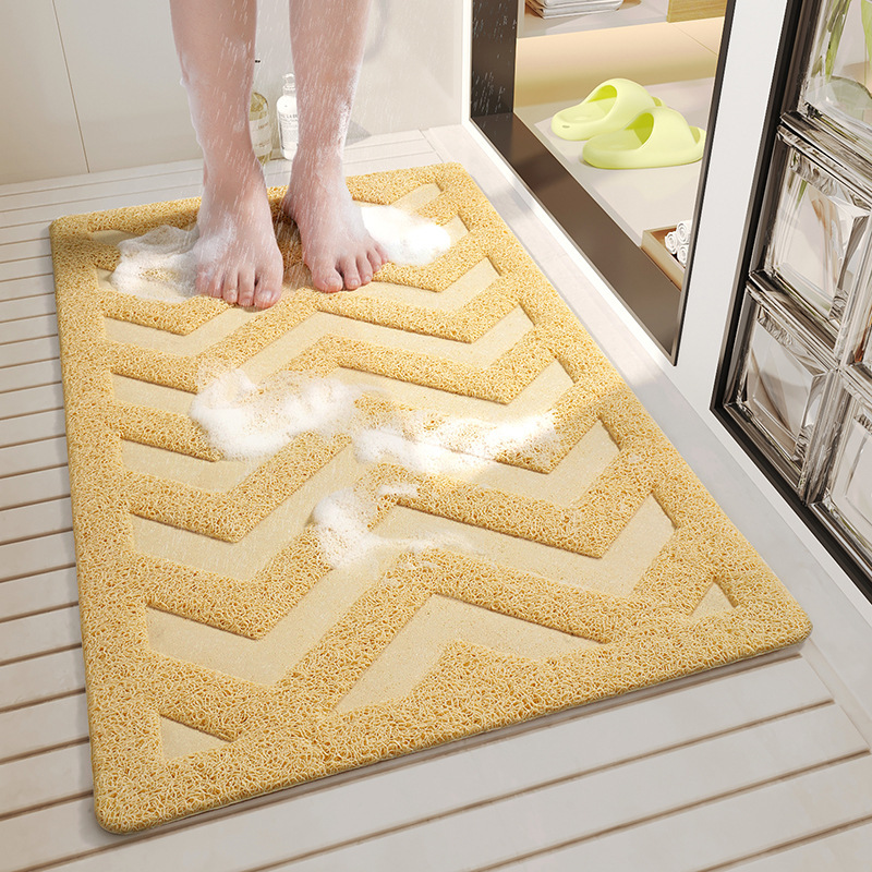Wire ring anti-slip floor mat shower room shower mat bath room bathroom bathroom anti-fall foot mat bathtub waterproof mat 4