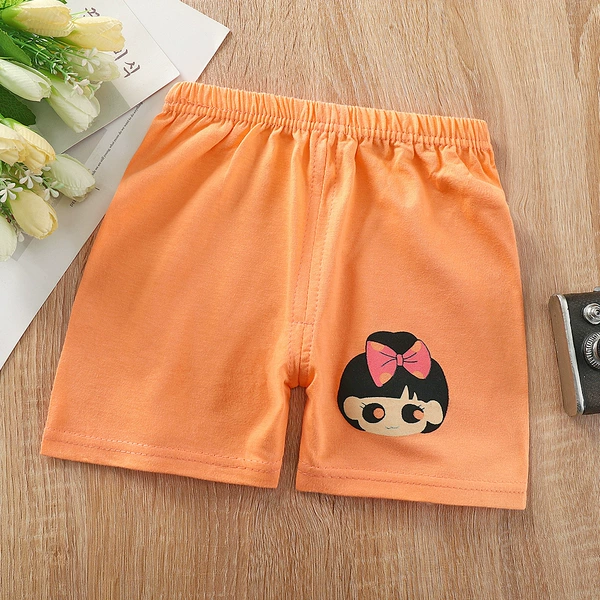 Short pants orange girl