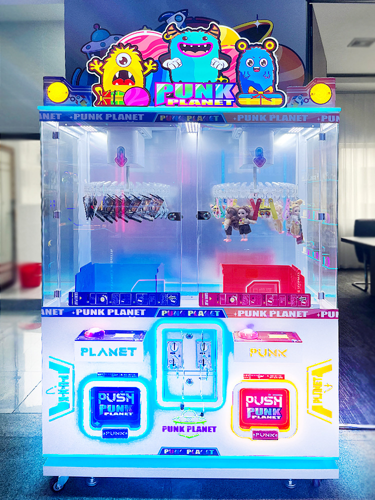 Máquina de clip para agarrar muñecas máquina de juegos máquina de regalos pegatinas caja ciega de entretenimiento comercial fabricante de muñecas mini