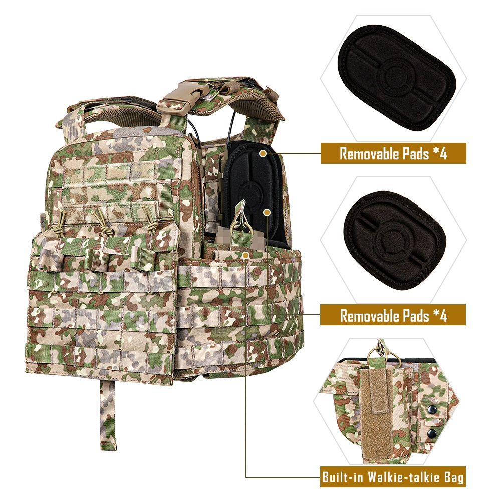 Detalle de correas MOLLE para configuración