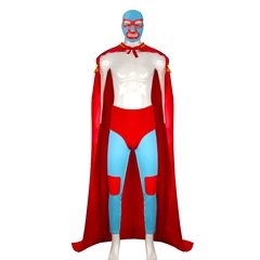 メキシコレスラーマントガウンクレイジーハロウィーン闘牛cosコスチューム
