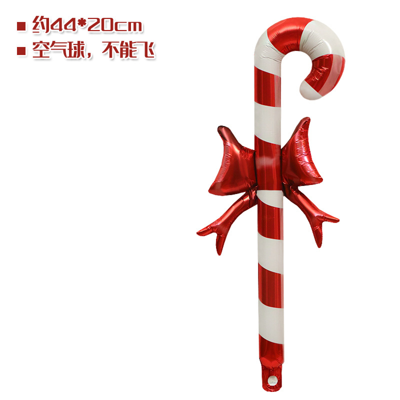 Tienda ventana Decoración Accesorios juguete globo Navidad caramelo muleta ancianos muñeco de nieve árbol de Navidad globo foto