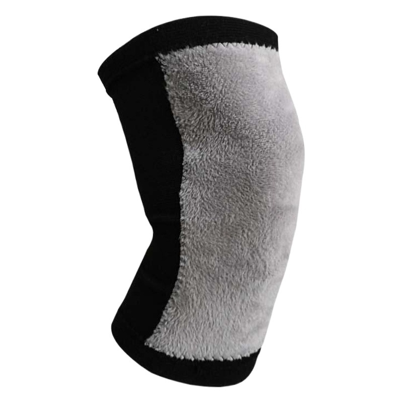 Los fabricantes suministran rodilleras calientes viejas piernas frías deportes de invierno forradas de lana engrosada de cuatro lados estiramiento de carbón de bambú de punto de invierno equipo de protección