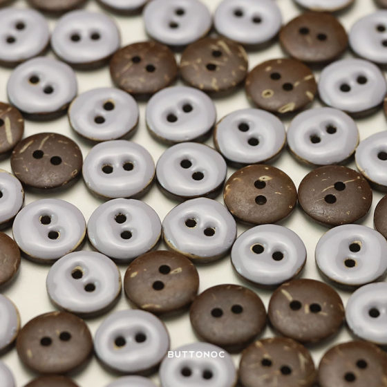 Mohsen Natural Coconut Shell Button Pig Nose Shape DIY Hand Ledger Hanging Button Sweater Shirt Decorative Button
