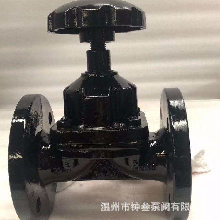 EG41J-10C DN50 手动隔膜阀 衬胶隔膜阀 英标手动铸铁衬胶隔膜阀