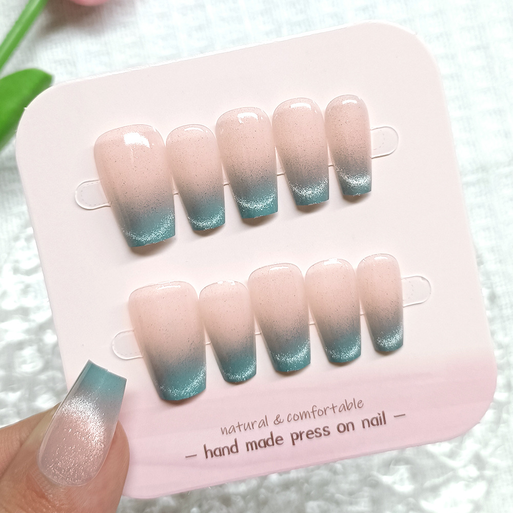 Diez piezas de piezas de uñas de alta calidad hecha a mano, Douyin Xiaohongshu, parche de uñas de venta caliente, armadura de ojo de gato de cristal image 38