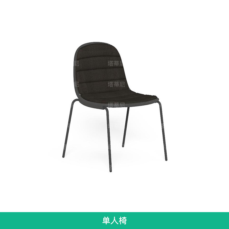 Sofá de exterior para ocio, sillón de jardín moderno y sencillo, diseño de protección solar para una sola persona, muebles de exterior de ratán. image 6