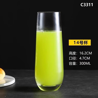 Taza de agua transparente taza de cóctel taza de mezcla taza de bebida de jugo de alta calidad taza de bar de viento taza de mojito