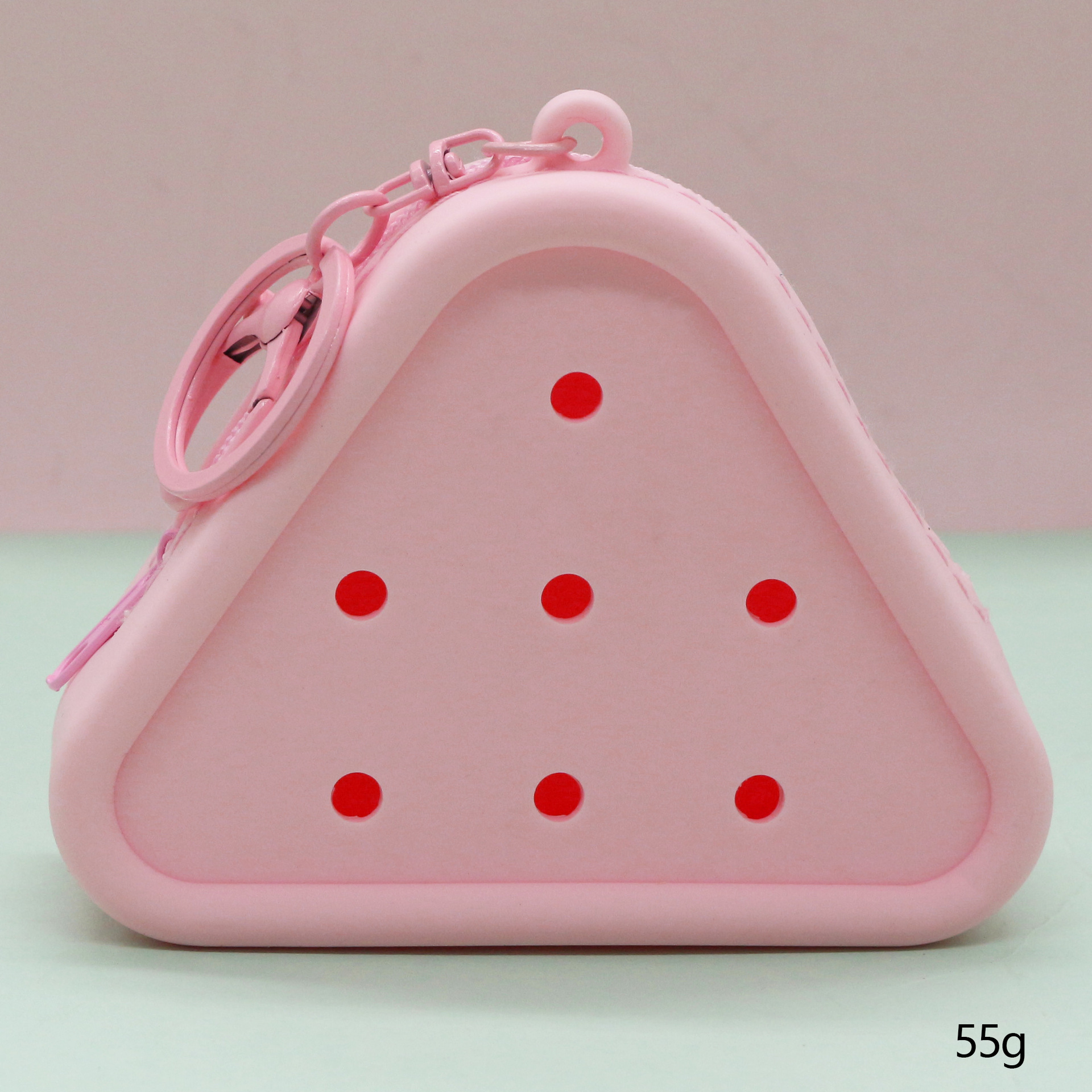 Inventario de dibujos animados de silicona agujero bolsa mini bolso diy bolsa de almacenamiento bolso auriculares llavero colgante regalo