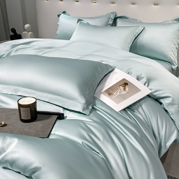 Single quilt cover-blue sea green