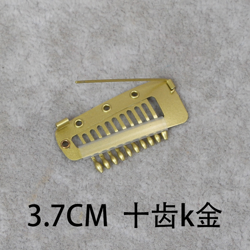 2,8-3,4 CM peluca clip en forma de U extensión del pelo gota de agua BB clip de pelo fetal 8 dientes pelo real accesorios de fijación peine de peluquería