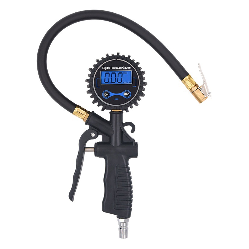 Pistola de presión de neumáticos de coche de alta precisión LED LCD pantalla luminosa medidor de presión de neumáticos digital electrónico