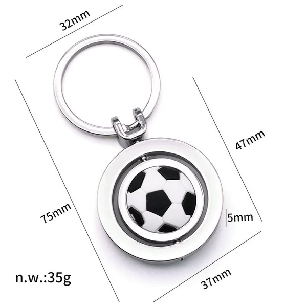 X-305 rotating football keychain