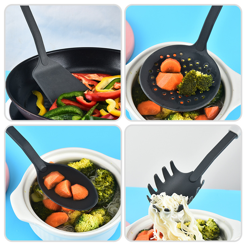 Paleta de cocina de nylon no pegajosa, paleta densa y fideos de pesca.