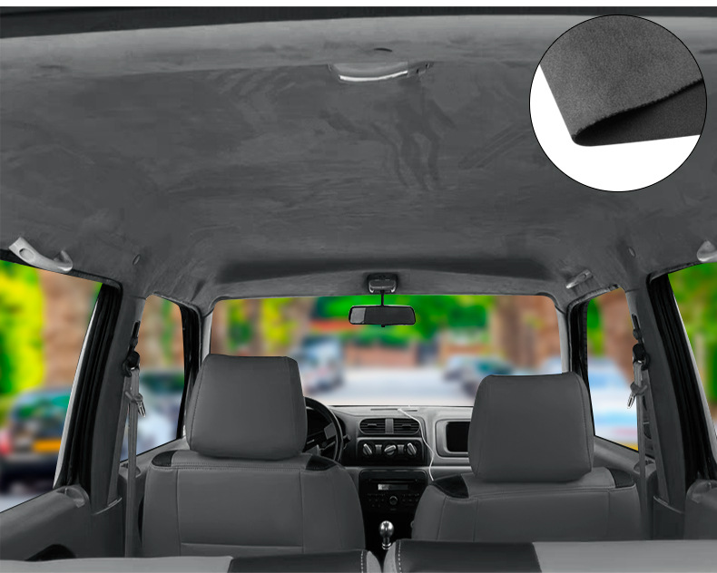 Car Ceiling Cloth Repair Deerskin Velvet Interior Fabric Modification Ab Column Seat Leather Renovation Suede Cloth Wholesale