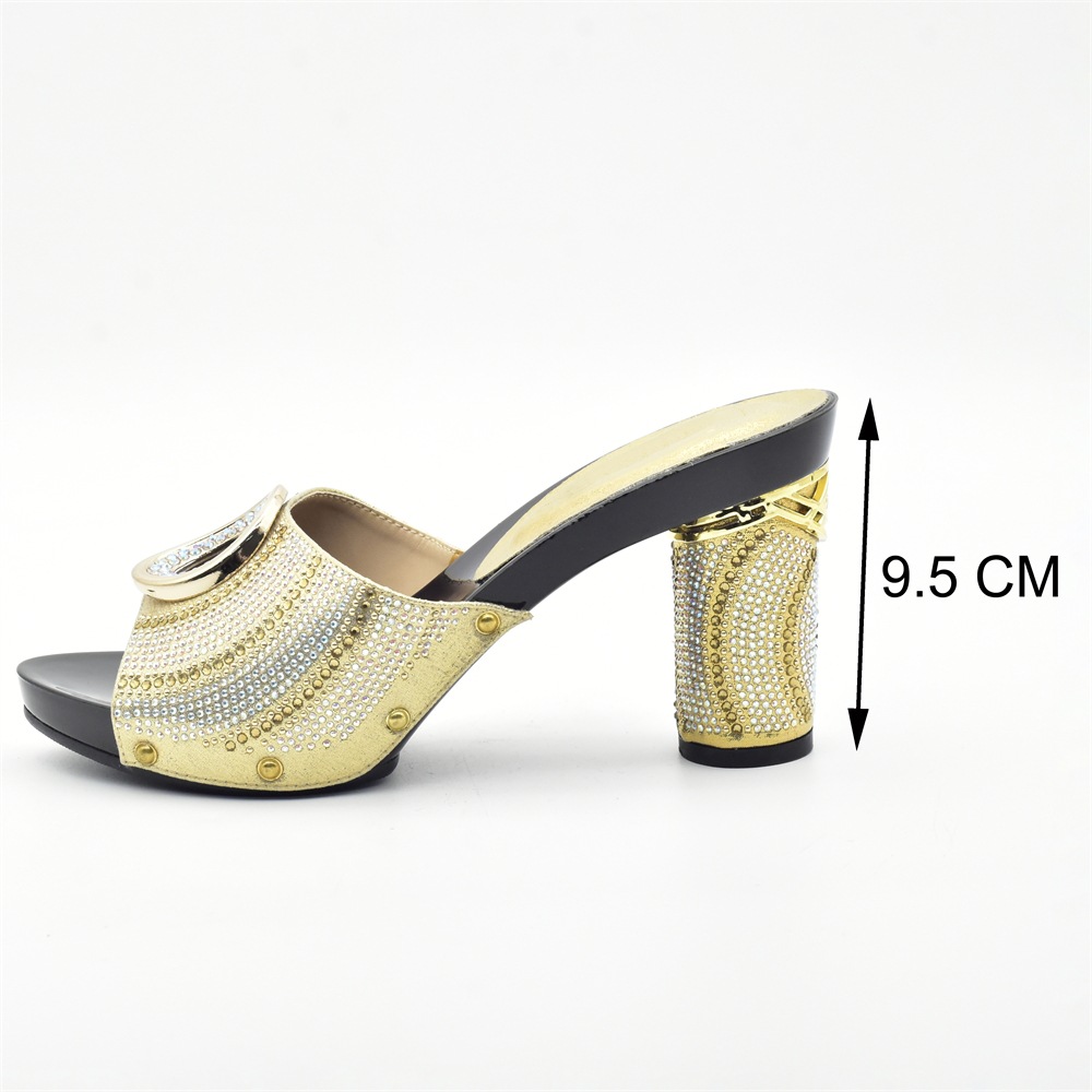 Damen Plus Size Mode Diamant Hot Heels Sandalen Hochzeit Party Satchel Party Dinner Set_voghion.com