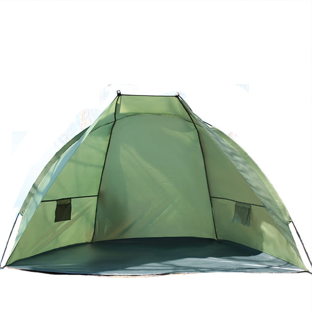 Camping al aire libre tolva sombra impermeable transpirable protección solar campo completamente automático sin construir tienda de campaña de apertura rápida portátil
