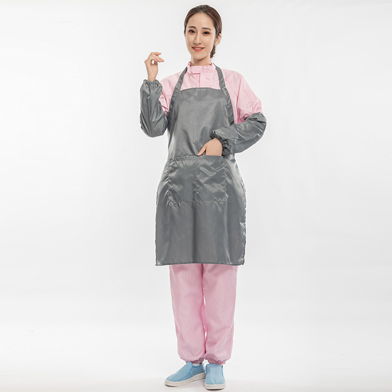 하나의 사이즈로 모든 용도에 적합합니다. 회색 앞치마
