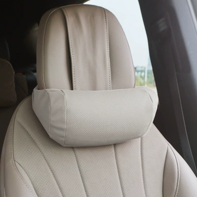 Seat Lumbar Support Cushion | Headrest - perforated-nebula-gray-headrest
