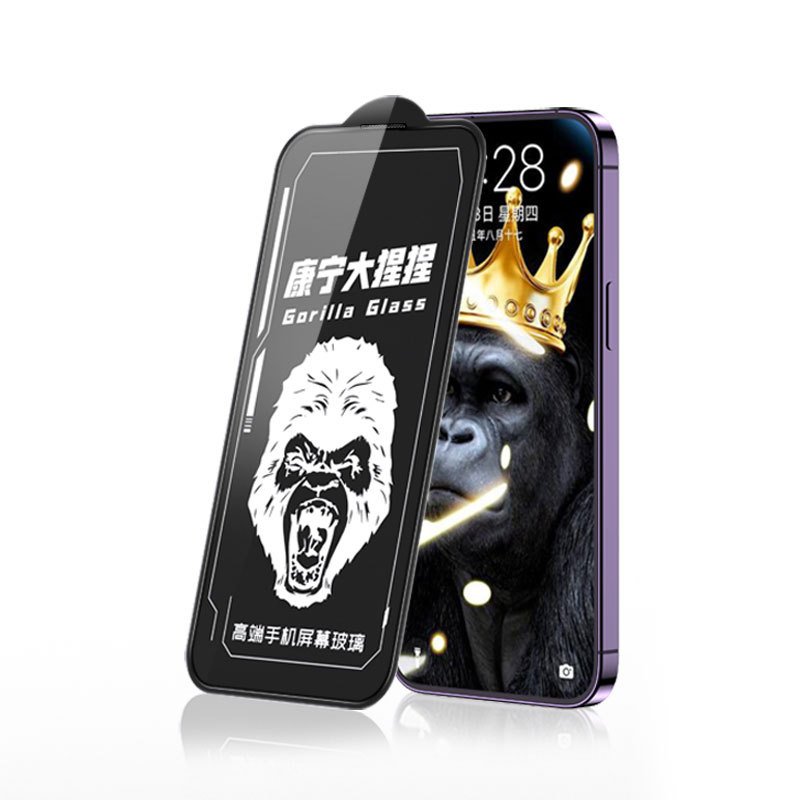 Corning Gorilla iPhone16pro película templada 15promax almacén libre de polvo 13 cubierta de pantalla completa súper clara y anti-caída