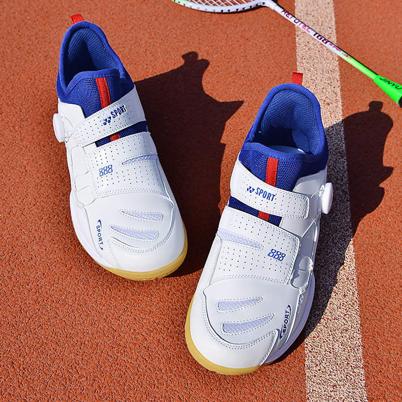 Calzado de Bádminton Profesional Nuevo, Disponible en Stock del Fabricante, Venta al Por Mayor Transfronteriza, para Hombre y Mujer, con Hebilla Giratoria Antideslizante, Calzado de Entrenamiento