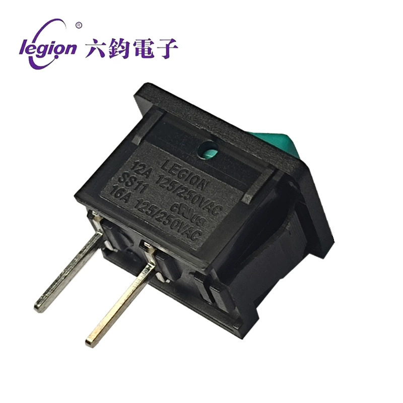 LEGION六钧 SS11 plug-in board 2-foot-type switch High current IO rocker switch KCD1
