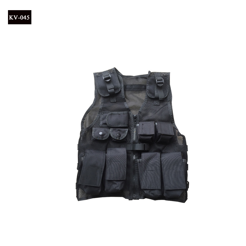 厂家直销网状战术背心 KV-045户外防护背心小孩战术背心 迷彩背心