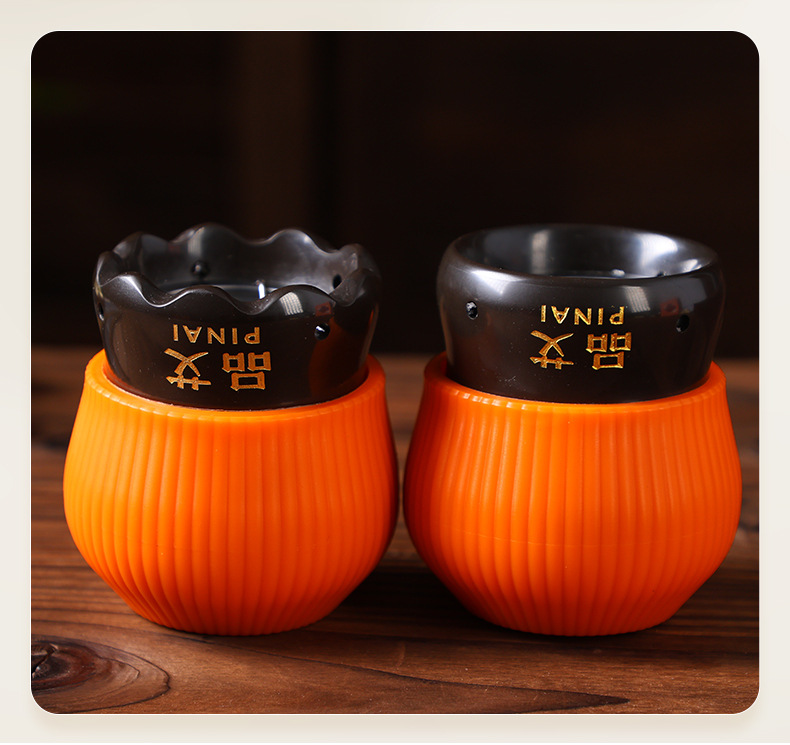 Bian Stone Fire Dragon Cupping Jar Set 2 Piece Moxibustion Massage Gua Sha Warm Therapy Tool Gift Box details