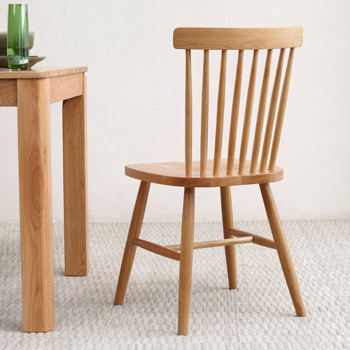 Chair solid wood backrest chair Nordic Windsor chair simple hotel cafe coffee table desk dining chair