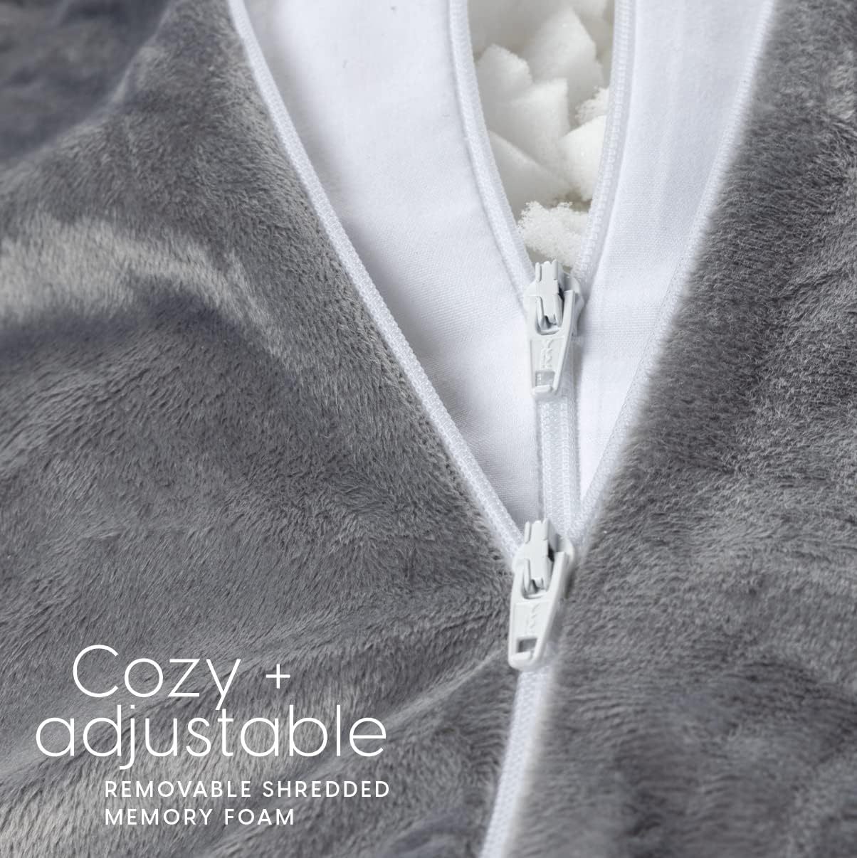 Suministro directo de fábrica Amazon almohada transfronteriza almohada de espalda almohada de lectura gris super suave esponja rota relleno Comercio exterior Exportación