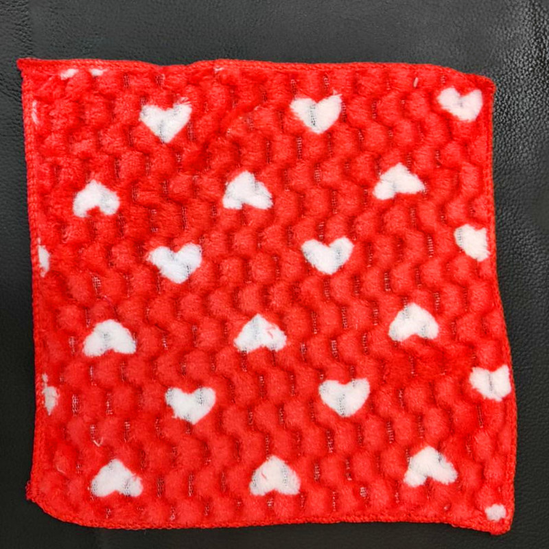 Coral Velvet Export Indian Small Square Towel Fiber Printed Pineapple Grids Vertical Strip Offset Printed Hand Towel Exported to Southeast Asia