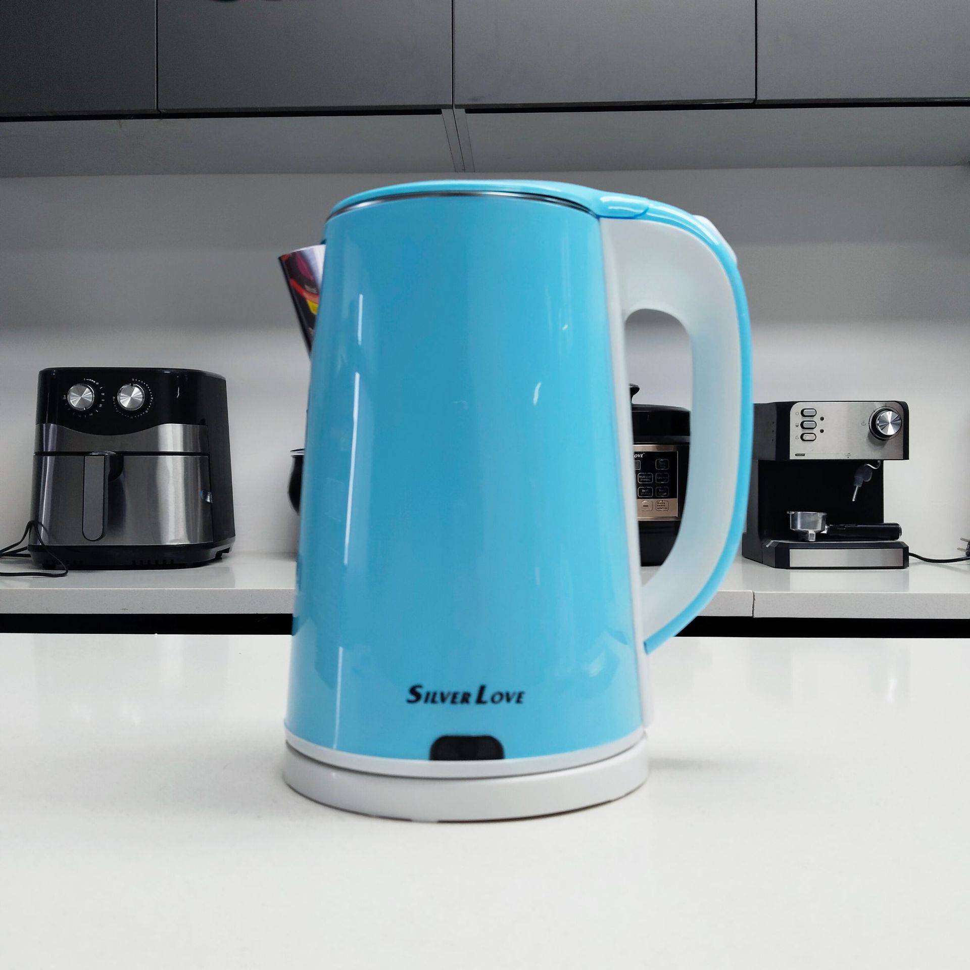 SILVER LOVE hervidor eléctrico de agua 2.3L hervidor de agua de alta capacidad hervidor de plástico de alta potencia image 5