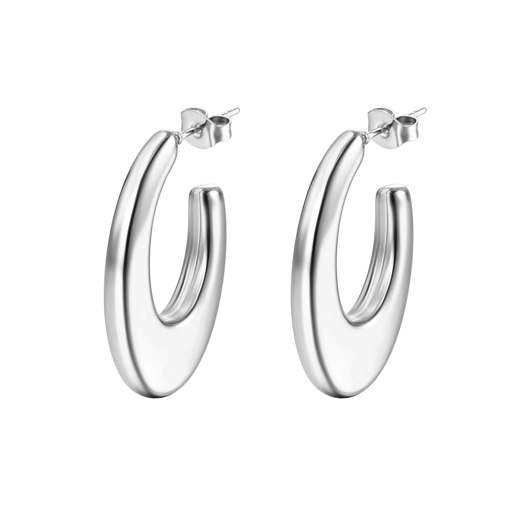 Серьги из нержавеющей стали, европейский стиль, 18 К, оптовая продажа