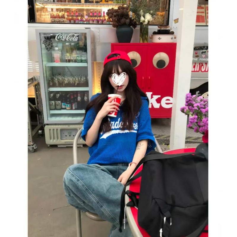 B851型 #    夏中空日焼け止めシャツ空調シャツ半袖女性ストライプレタートップ|undefined