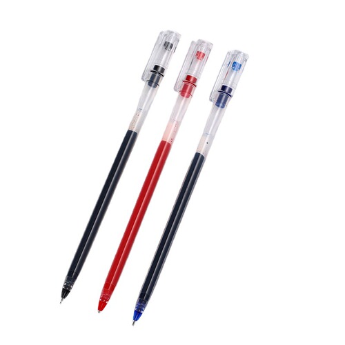 Large capacity signature carbon gel pen student simple full needle tube red pen 0.5 black academic master can write wholesale