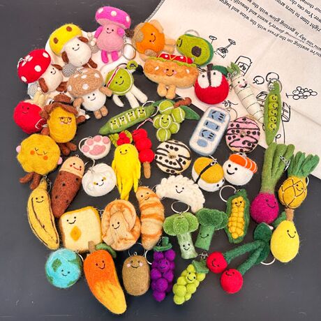 Nepal Custom Needle Felted New Creative Handmade Wool Felt Pendant Accessories F