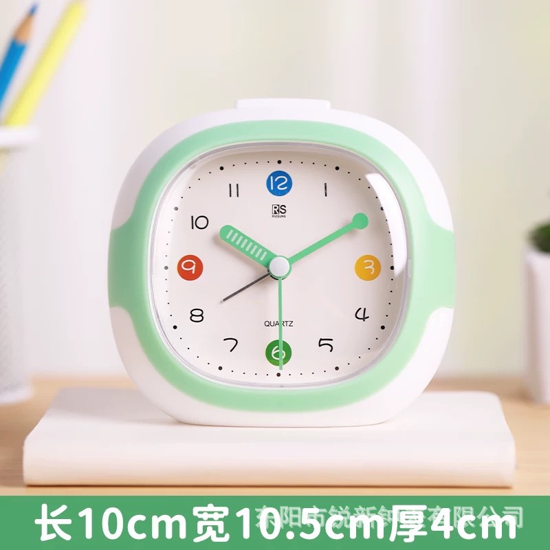 Fábrica directa de despertadoras de plástico de color dopamina simple reloj despertador moderno para niños y estudiantes dedicados al reloj de artefacto de despertar