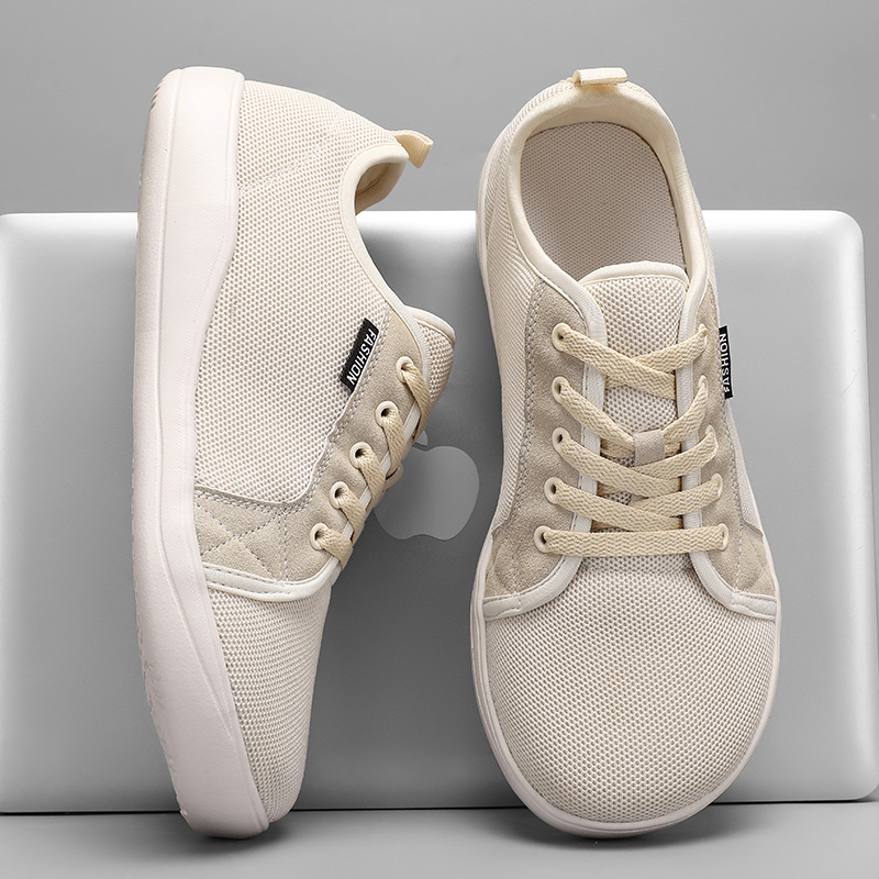 Large Size Ultra-Wide Foot High Instep Men's Shoes New Mesh Breathable Barefoot Shoes Thumb Valgus 4E Wide Last Big Toe Shoes 46