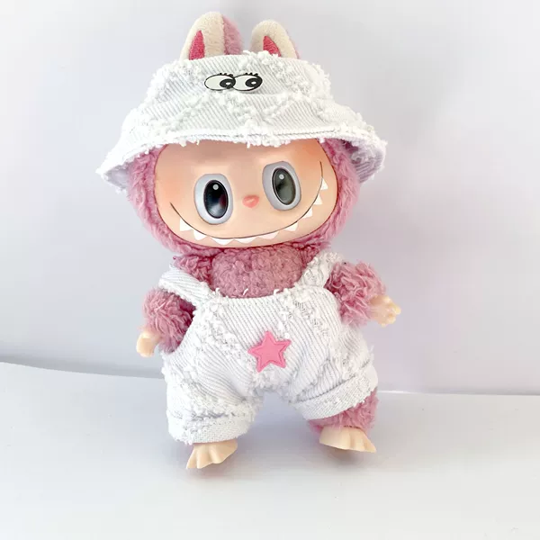 White overall, hat