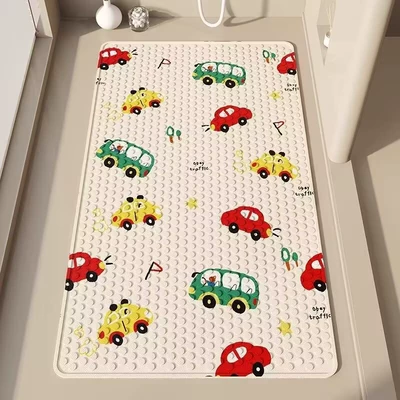 Customized Bathroom Non-Slip Mat, Avtomobil döşəmə paspasları - cartoon-car-4070cm-environmentally-friendly-and-odorless