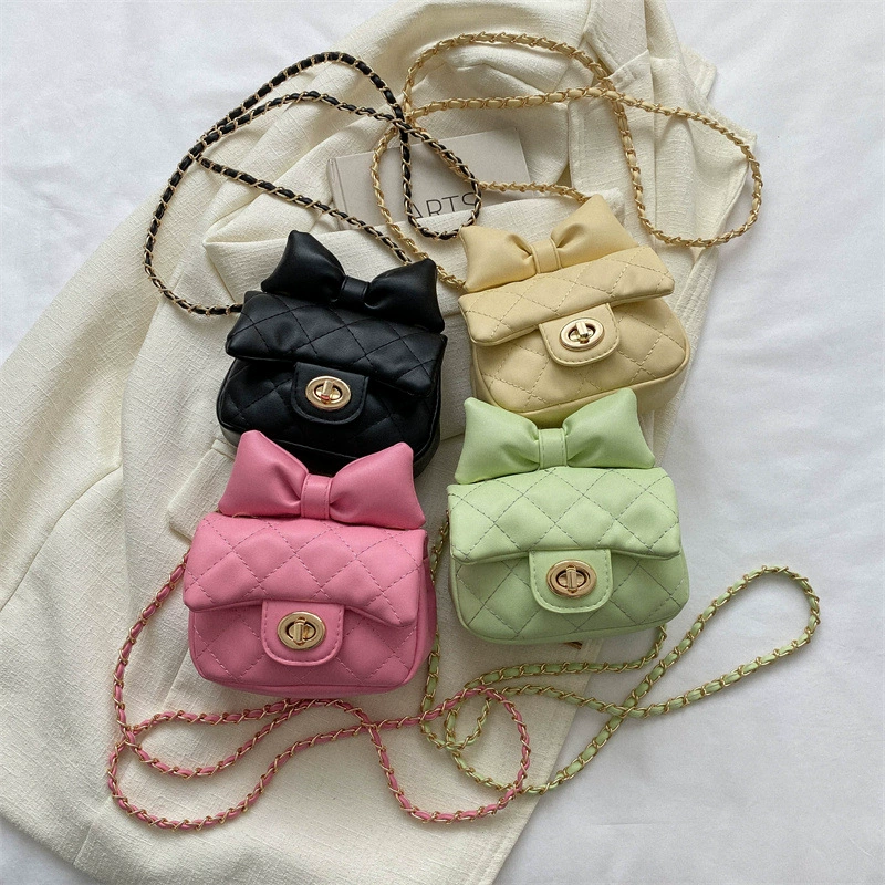 Soft children's bag, small shoulder bag, children's one-shoulder bag, decorations, Chanel style