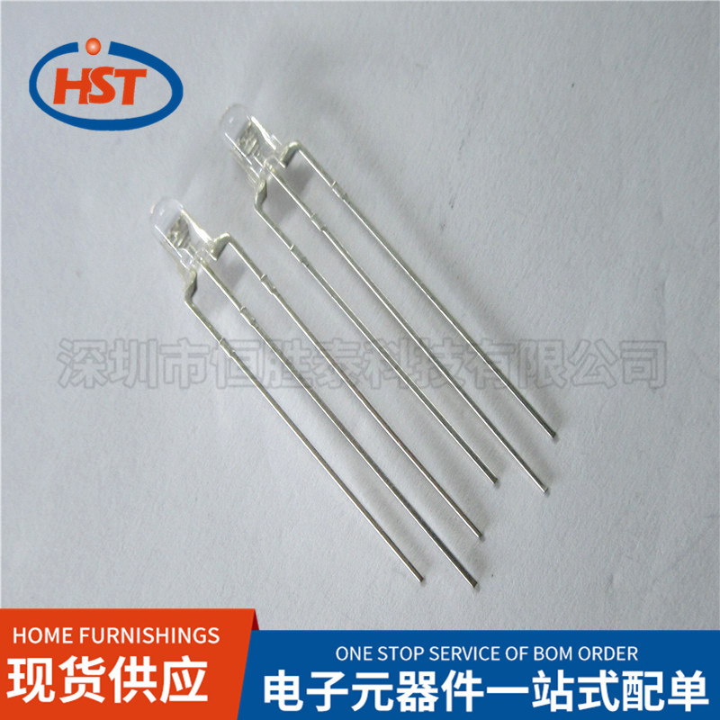 LED双色发光二极管Φ3红绿双色共阳插件灯3MM