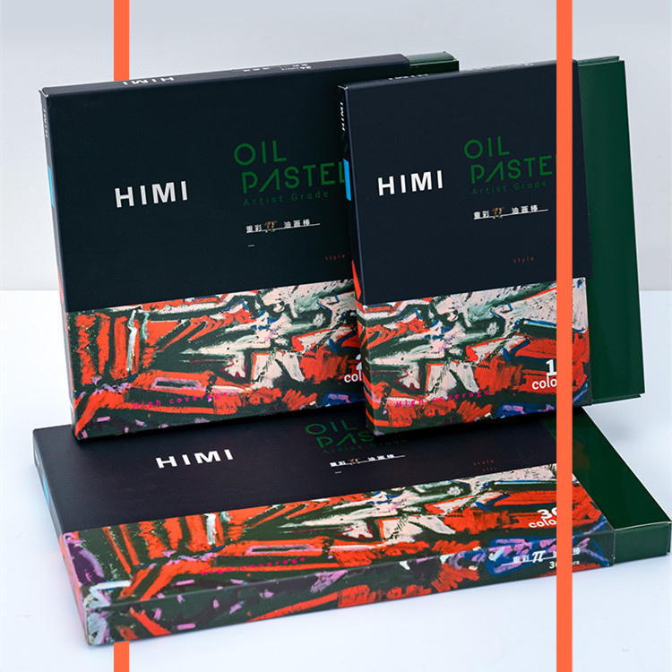 米娅新品重彩派油画棒12色24色36色套装油性蜡笔软性涂鸦笔美术生|ms