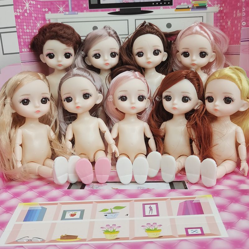 17cm 人形ボディ 8 ポイント BJD 女の子のおもちゃドレスアップ 6 インチ 16cm 裸人形マルチスタイルバービー卸売|undefined