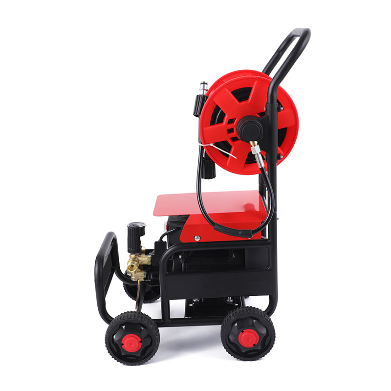 Leishibao Household High-Pressure Car Washing Machine 220V Motor-Driven Washing Machine with 10m Hose Reels for Car Cleaning